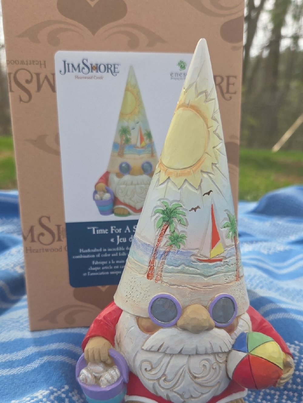 NIB Jim Shore x Enesco || 'Time For A Shell-ebration!' || 7.25" Gnome Decor